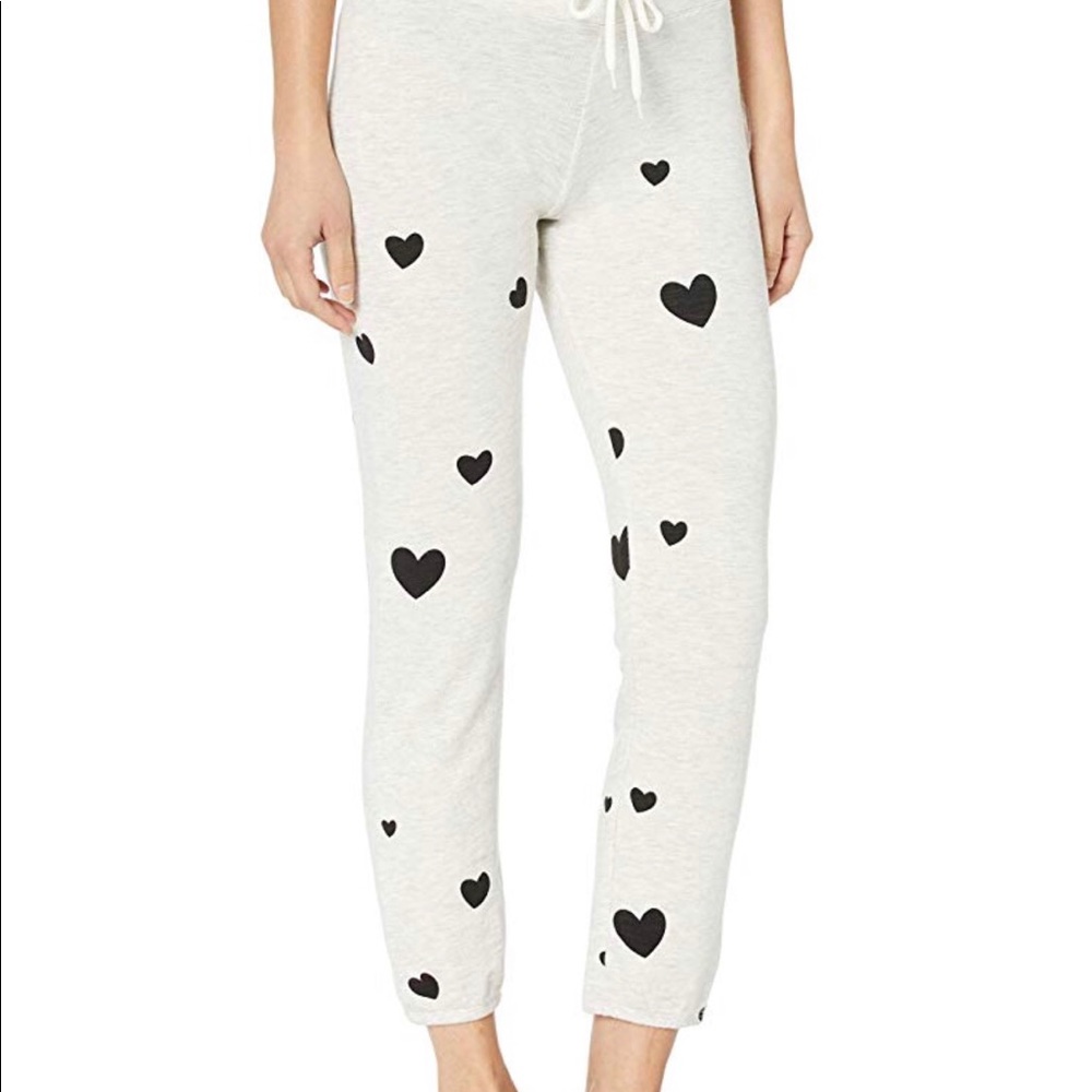 Monrow Vintage Women’s Joggers with Hearts